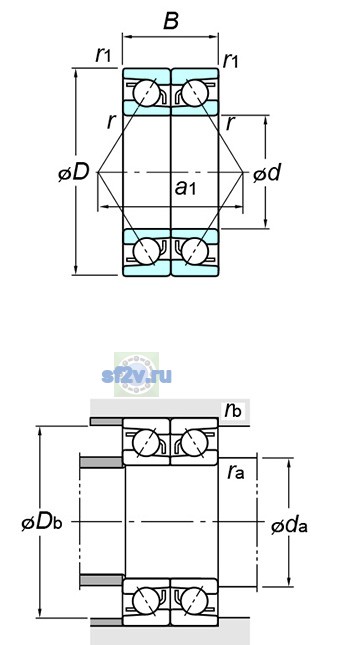 Фото подшипника 7218CDB