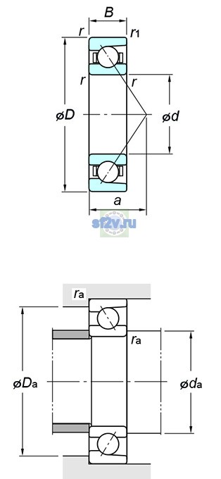 Фото подшипника 7219B FY