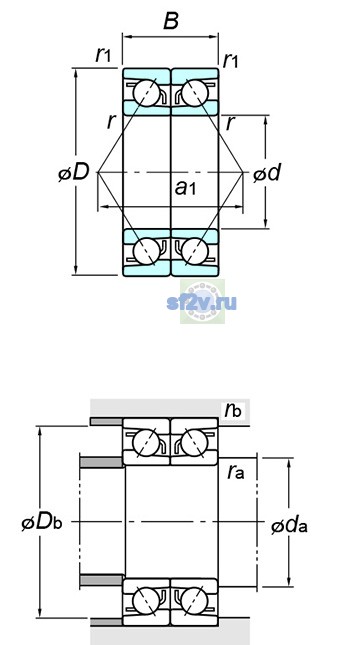Фото подшипника 7219CDB