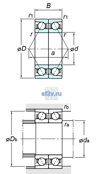 Фото подшипника 7221CDB FY