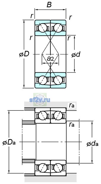 Фото подшипника 7221CDF FY