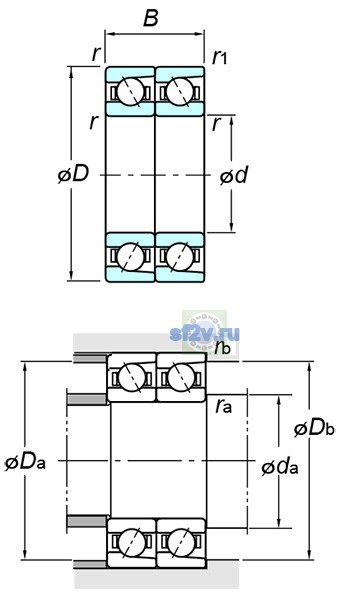 Фото подшипника 7221DT FY
