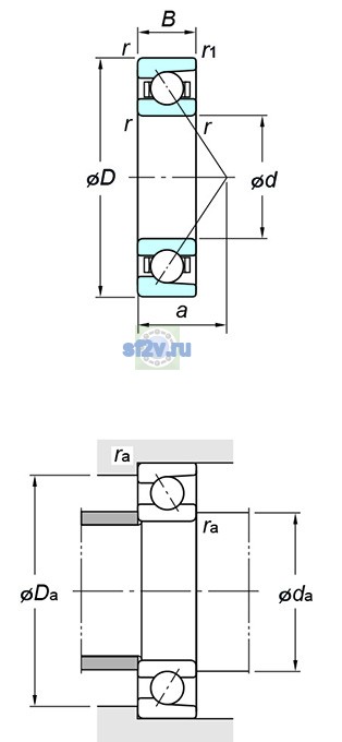 Фото подшипника 7222B FY
