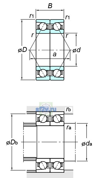 Фото подшипника 7224BDB FY