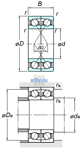 Фото подшипника 7224BDF FY