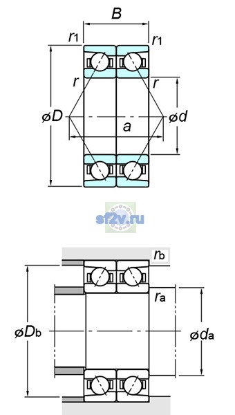 Фото подшипника 7228BDB FY