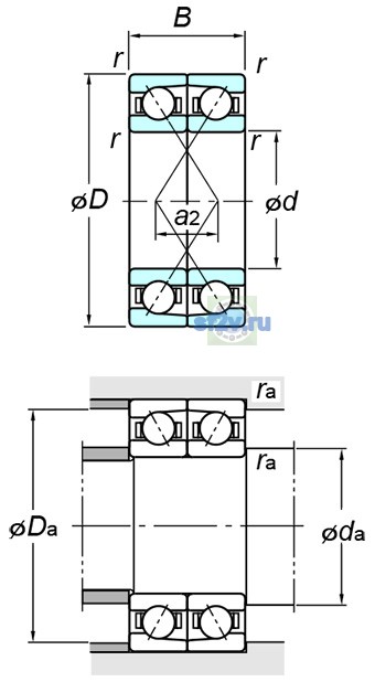 Фото подшипника 7228BDF FY