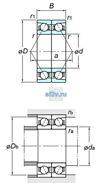 Фото подшипника 7230CDB FY