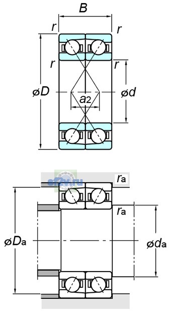 Фото подшипника 7232BDF FY