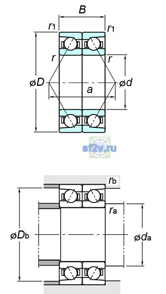 Фото подшипника 7232DB FY