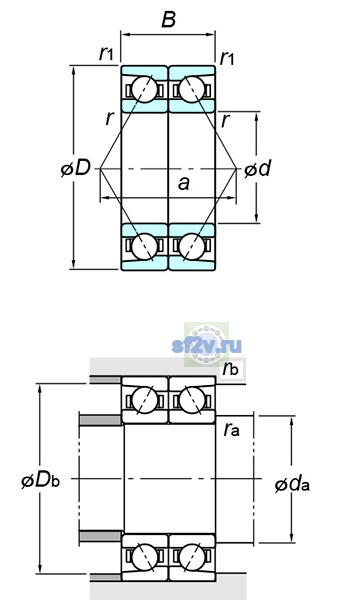 Фото подшипника 7238CDB FY