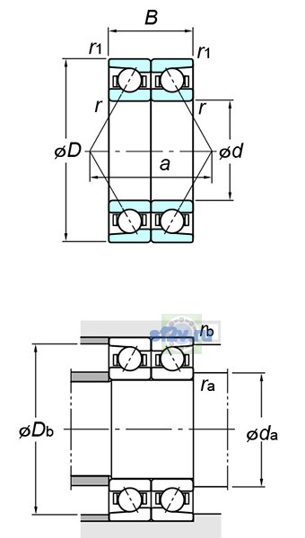 Фото подшипника 7240CDB FY