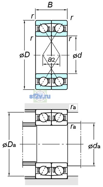 Фото подшипника 7240CDF FY