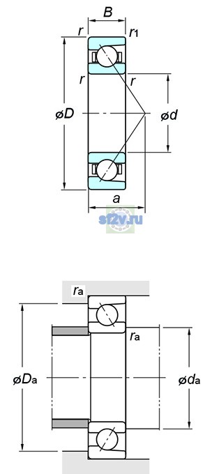 Фото подшипника 7303B FY