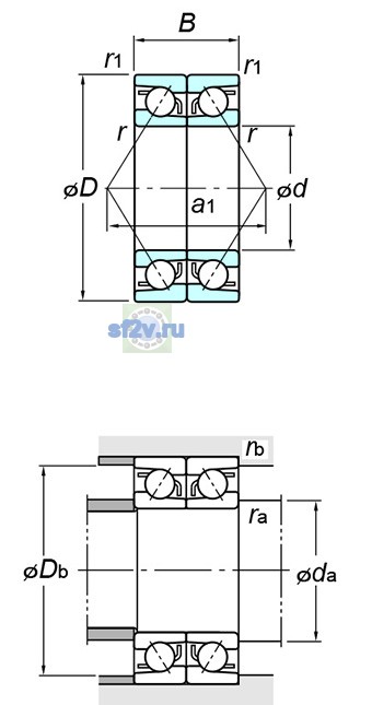 Фото подшипника 7303BDB