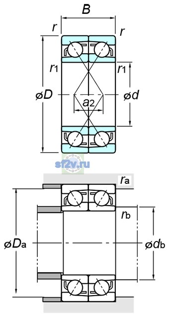 Фото подшипника 7303BDF
