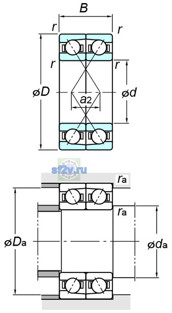 Фото подшипника 7304BDF FY