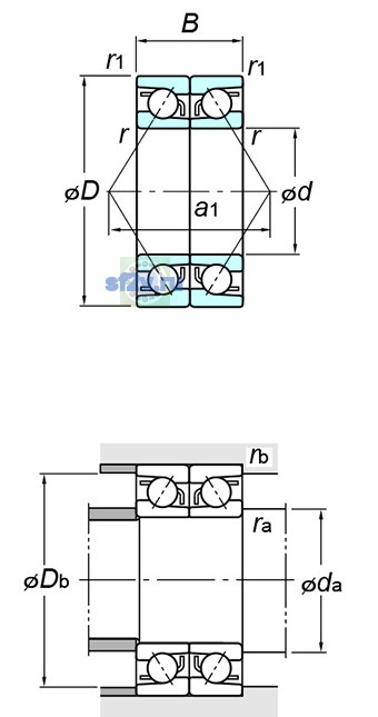 Фото подшипника 7305BDB