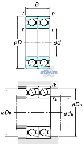 Фото подшипника 7305BDT FY