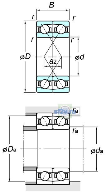 Фото подшипника 7305CDF FY