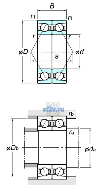 Фото подшипника 7306CDB FY