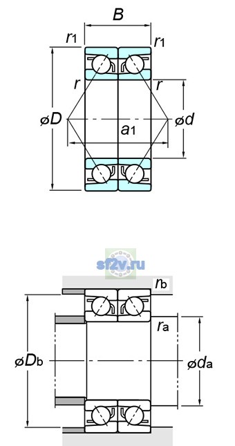 Фото подшипника 7307BDB