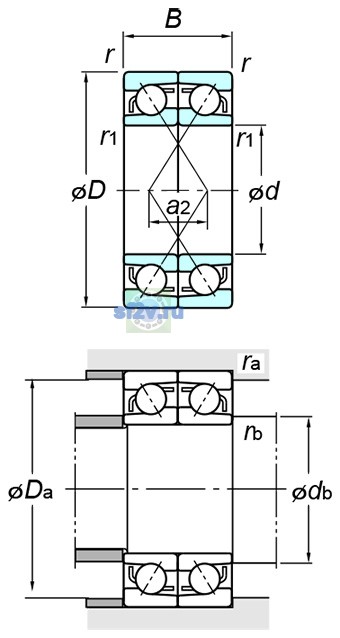 Фото подшипника 7307BDF
