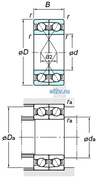 Фото подшипника 7307BDF FY
