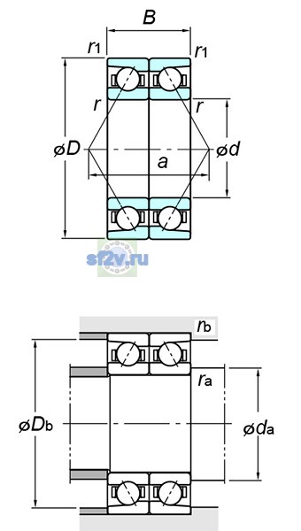 Фото подшипника 7309BDB FY