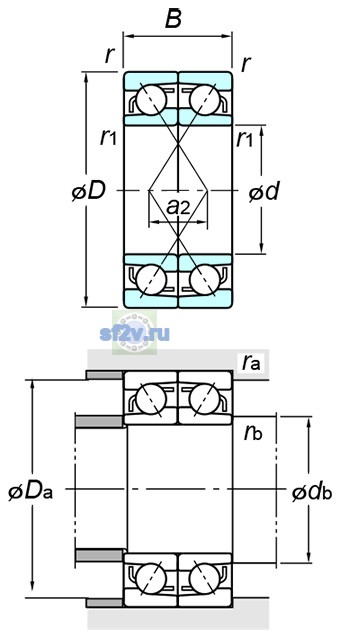 Фото подшипника 7309BDF