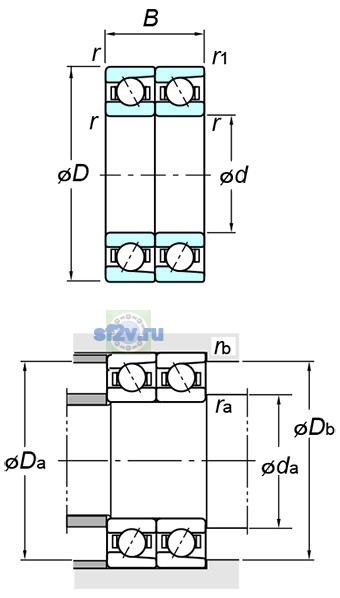 Фото подшипника 7309BDT FY