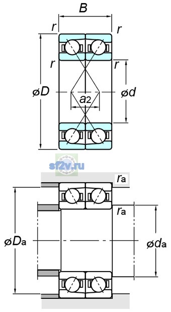 Фото подшипника 7309DF FY