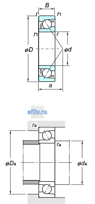 Фото подшипника 7310B