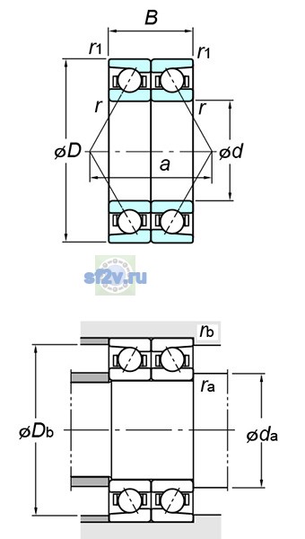 Фото подшипника 7310BDB FY