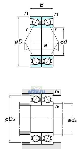 Фото подшипника 7311CDB FY