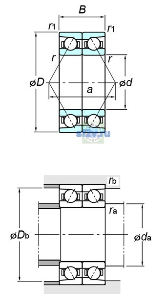 Фото подшипника 7311DB FY