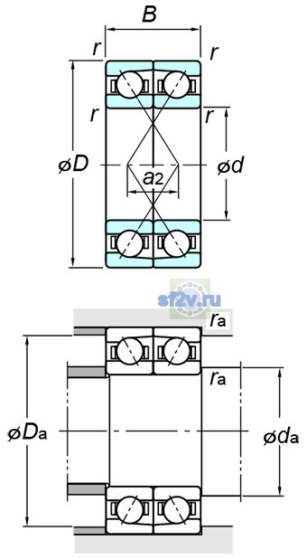 Фото подшипника 7311DF FY