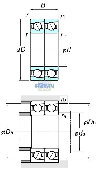 Фото подшипника 7311DT FY