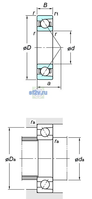 Фото подшипника 7312C FY