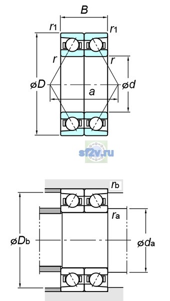 Фото подшипника 7312CDB FY