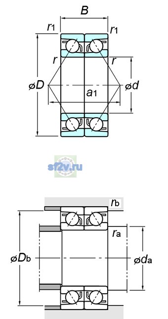 Фото подшипника 7313BDB