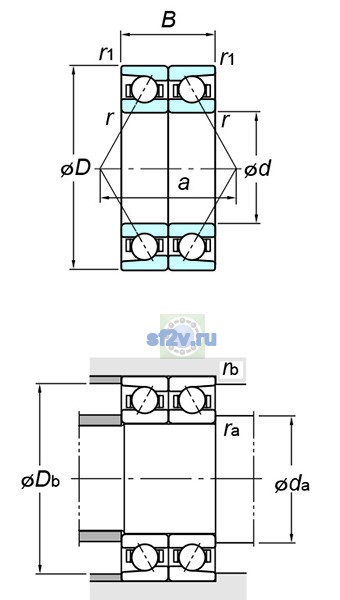 Фото подшипника 7313DB FY