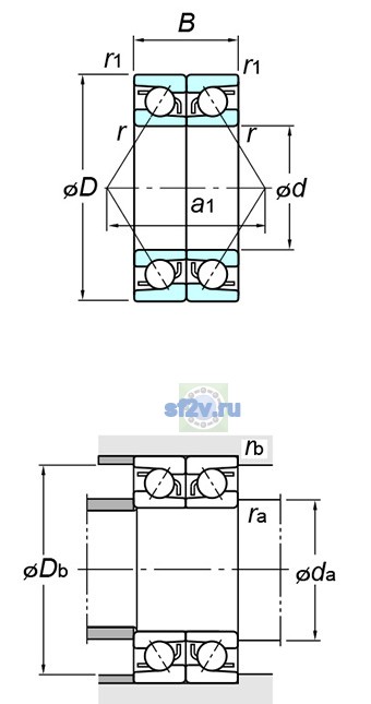 Фото подшипника 7314BDB