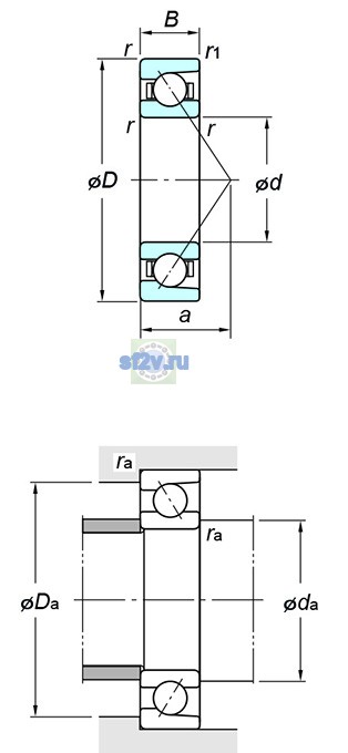 Фото подшипника 7316B FY