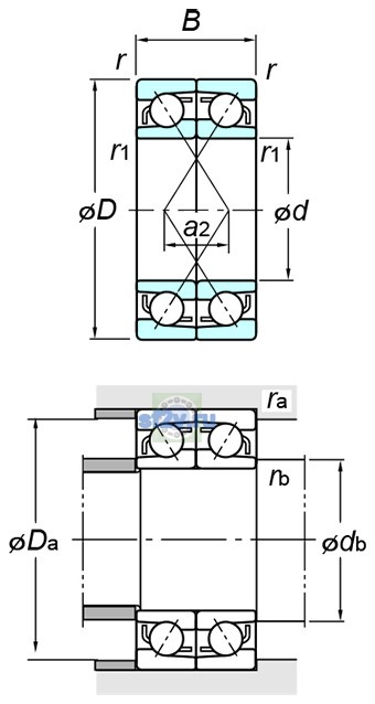Фото подшипника 7316BDF