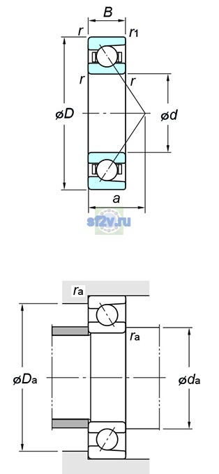 Фото подшипника 7317B FY