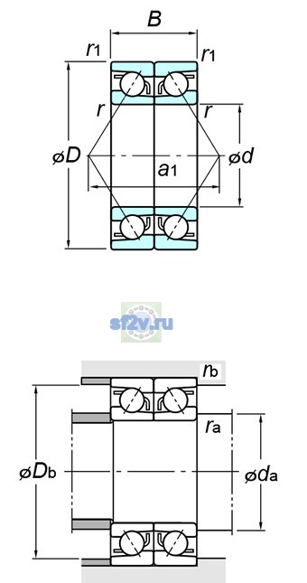 Фото подшипника 7317BDB