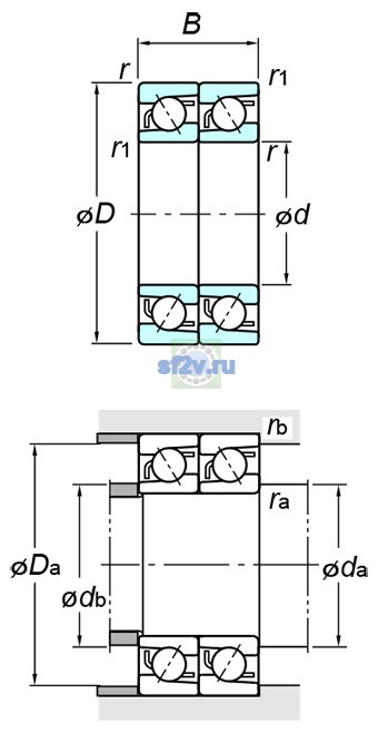 Фото подшипника 7317DT