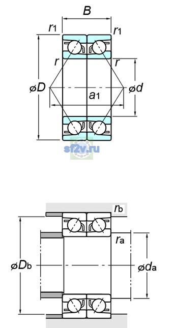 Фото подшипника 7319BDB