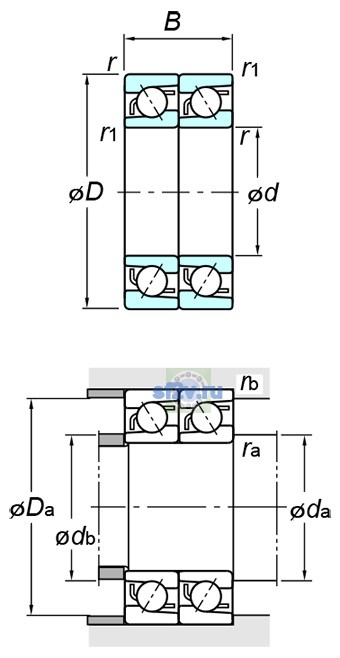 Фото подшипника 7319BDT